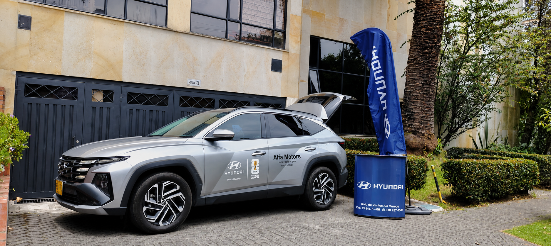 AG OMEGA participando en evento de CODEMA con Hyundai Tucson